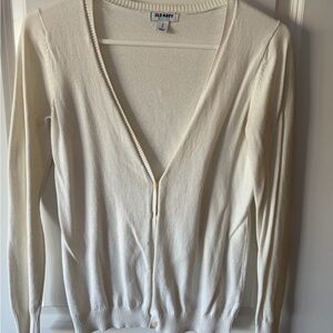 Old Navy Women's White Cardigan Sweater